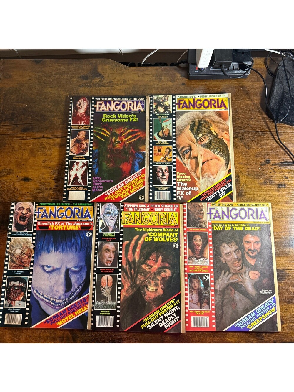 Vintage Fangoria Horror Magazine Lot of 5 (Issues #35, #39, #41, #42, #43)
